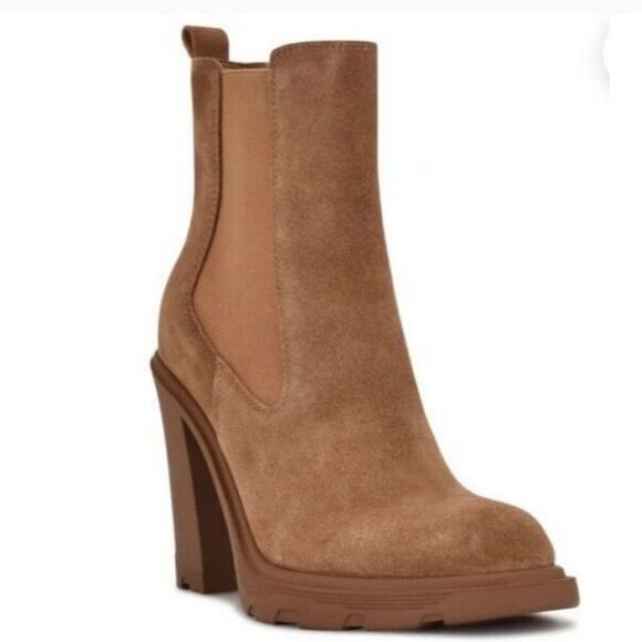 Nine West Ream Boots in Tan Suede Size - Picture 2 of 15